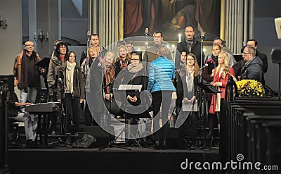 Choir in the church Editorial Stock Photo