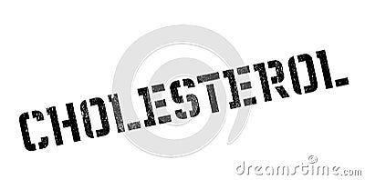 Cholesterol rubber stamp Stock Photo