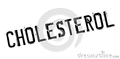 Cholesterol rubber stamp Stock Photo