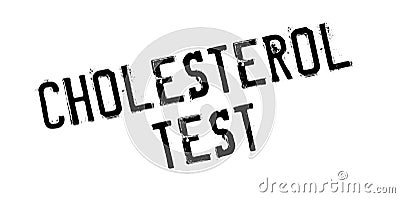 Cholesterol Test rubber stamp Stock Photo