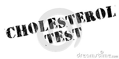 Cholesterol Test rubber stamp Stock Photo