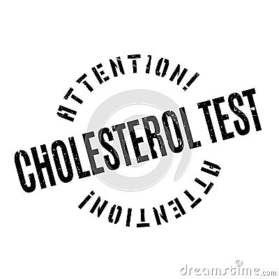 Cholesterol Test rubber stamp Stock Photo