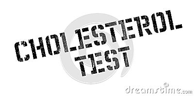 Cholesterol Test rubber stamp Stock Photo