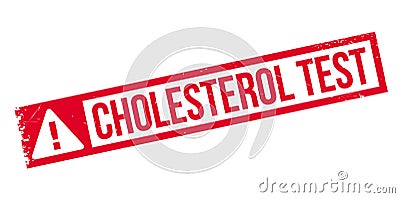 Cholesterol Test rubber stamp Stock Photo