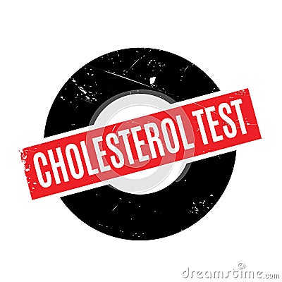 Cholesterol Test rubber stamp Stock Photo