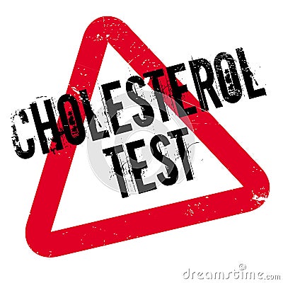 Cholesterol Test rubber stamp Stock Photo