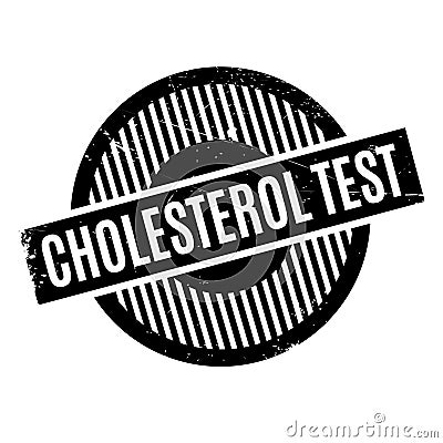 Cholesterol Test rubber stamp Stock Photo