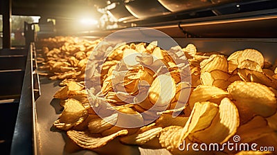 Cholesterol unhealthy stack golden junk background market fat fast fatty pile white Stock Photo