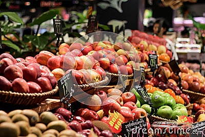 CHONBURI, THAILAND - MAY 21, 2017: Fresh fruits on shelf Editorial Stock Photo