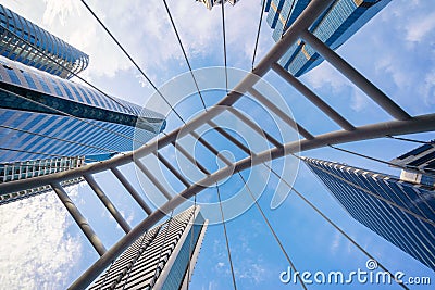 Chong Nonsi Bridge. Architectures in smart city for technology Editorial Stock Photo