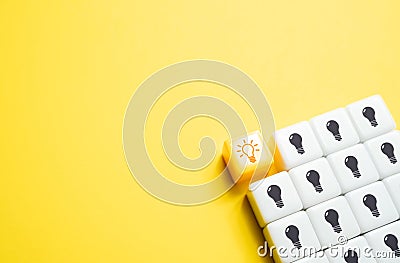 Choose the best idea. Ingenuity and creativity. Stock Photo