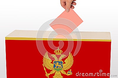 Vote, Montenegrin parliamentary election Stock Photo