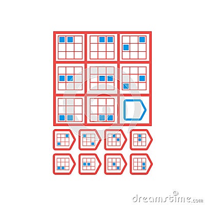 Choose correct answer. IQ test. Logical task, educational game for students. development of logic, iq. Task game exam what comes Vector Illustration