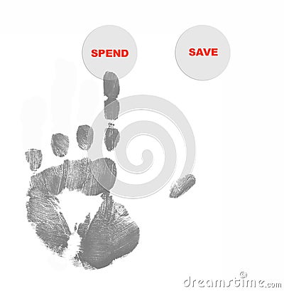 Choose to spend money Stock Photo