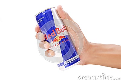 Choosing Red Bull Energy Drink Editorial Stock Photo