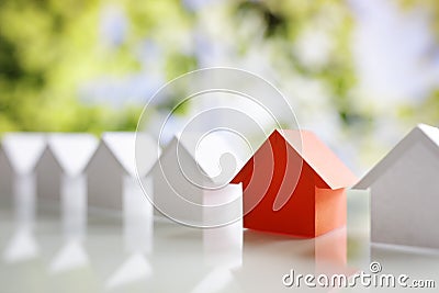 Searching for real estate property, house or new home Stock Photo