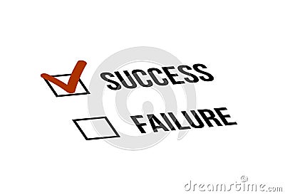 Choosing Success over Failure Business Concept Vector Illustration Vector Illustration