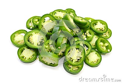 Chopped chilli peppers Stock Photo
