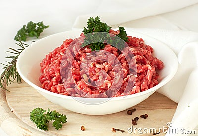 Chopped meat Stock Photo