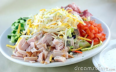 Chopped Salad Stock Photo