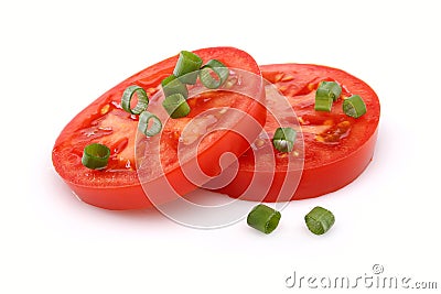 Chopped tomato Stock Photo