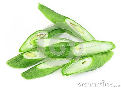 Chopped Yard long bean Stock Photo