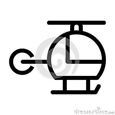 Chopper, Helicopter icon. Aircraft, air transport symbol. Flying vehicle sign Vector Illustration