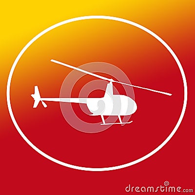 Chopper Helicopter Logo Banner Background Image Stock Photo