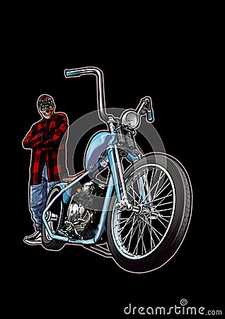 Chopper Cartoon Illustration