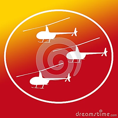 Choppers Helicopters Logo Banner Background Image Stock Photo
