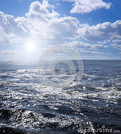 Choppy waters on a summer day Stock Photo