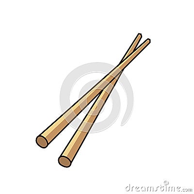 Chopsticks vector illustartion Vector Illustration