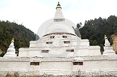 Chorten Kharo Casho, Chendebji, Bhutan Stock Photo