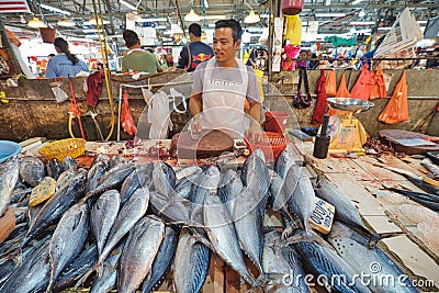 Chow Kit Road wet Market of Kuala Lumpur Editorial Stock Photo