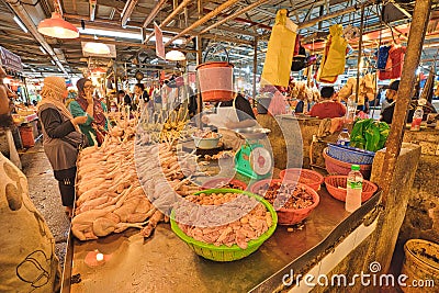 Chow Kit Road wet Market of Kuala Lumpur Editorial Stock Photo