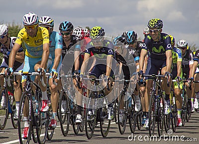 Chris Froome Yellow Jersey Tour De France 2014 Stage 3 Editorial Stock Photo