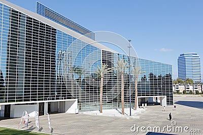 Christ Cathedral - glass architecture Editorial Stock Photo