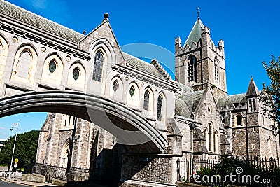 Christ Church Cathedral in Dublin, Ireland Stock Photo