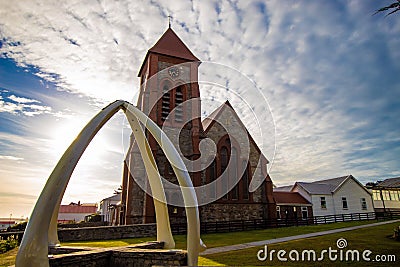 Christ Church Cathedral, Stanley, Falkland island & x28;Malvinas Island Stock Photo