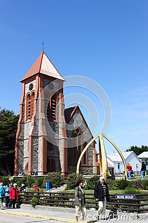 Christ Church Cathedral, Stanley, Falkland Islands Editorial Stock Photo