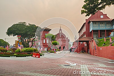 Christ Church Melaka, Malacca City, Malaysia Stock Photo