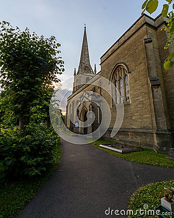 Christ Church Tower South East Facade C Editorial Stock Photo