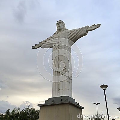 The Christ the Redeemer statue of Jesus Editorial Stock Photo