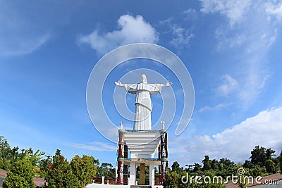 Christ the Redeemer Statue in Papua Island Stock Photo