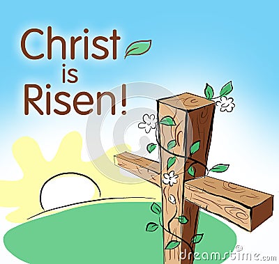 Christ is risen Stock Photo