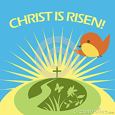Christ is risen Stock Photo