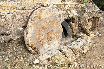 Christ`s tomb, Nazareth, Israel Stock Photo