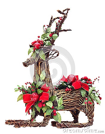 Christams Raindeer Decoration Stock Photo