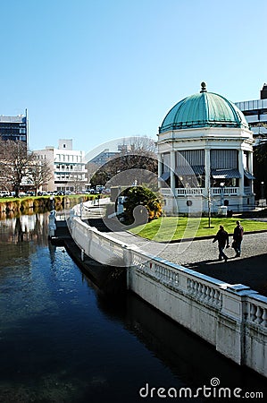 Christchurch City Scene Stock Photo