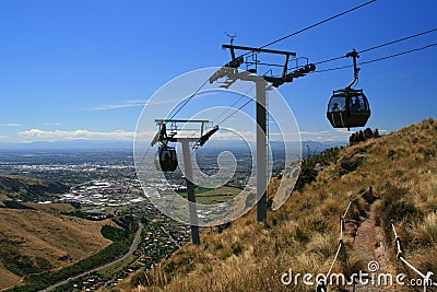 The Christchurch Gondola, New Zealand Stock Photo